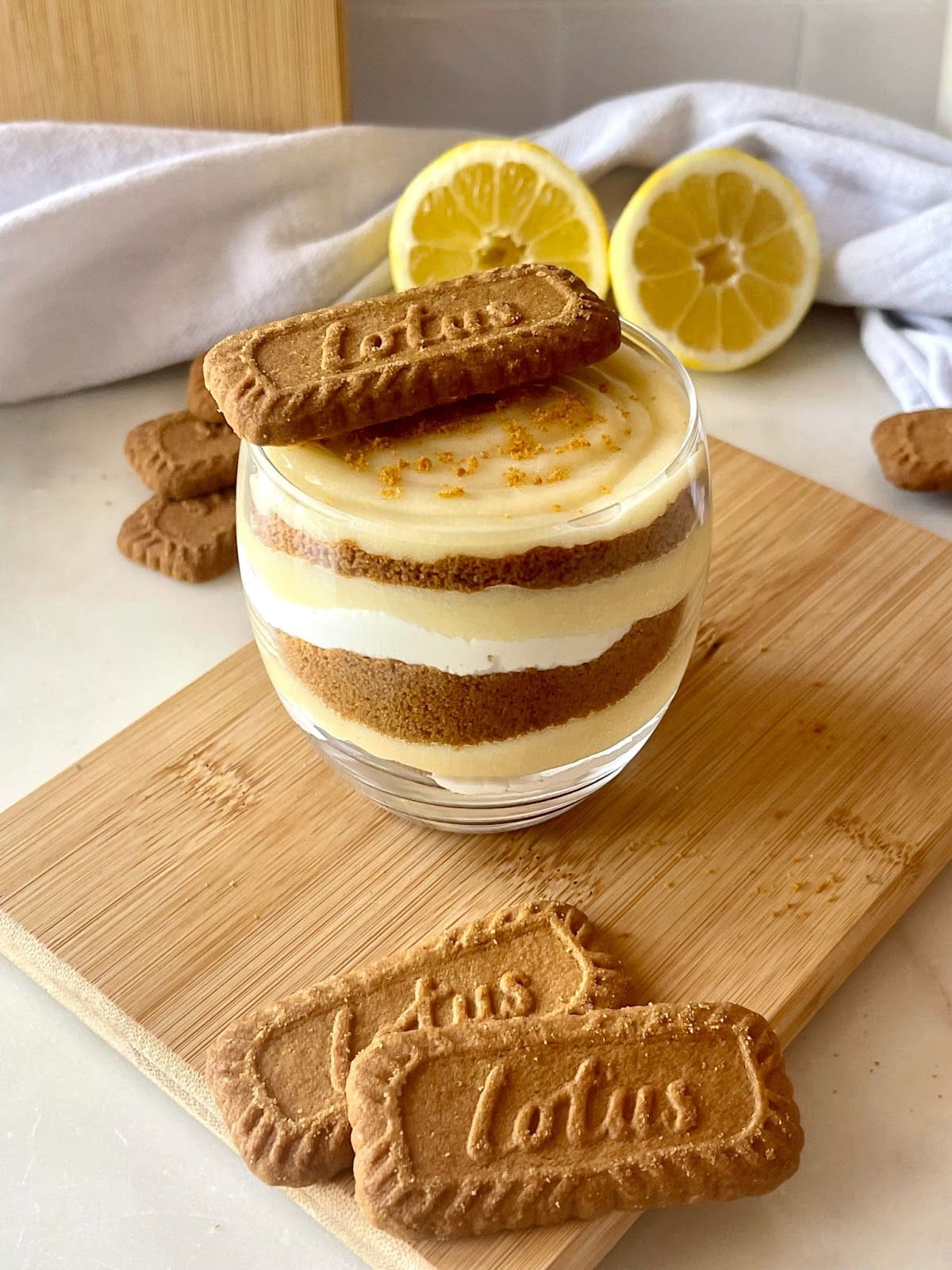 Verrine Spéculoos Citron préparation