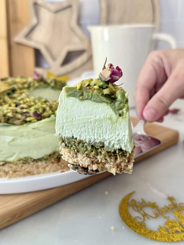 Cheesecake pistache demi-lune : la recette ultra gourmande et crémeuse