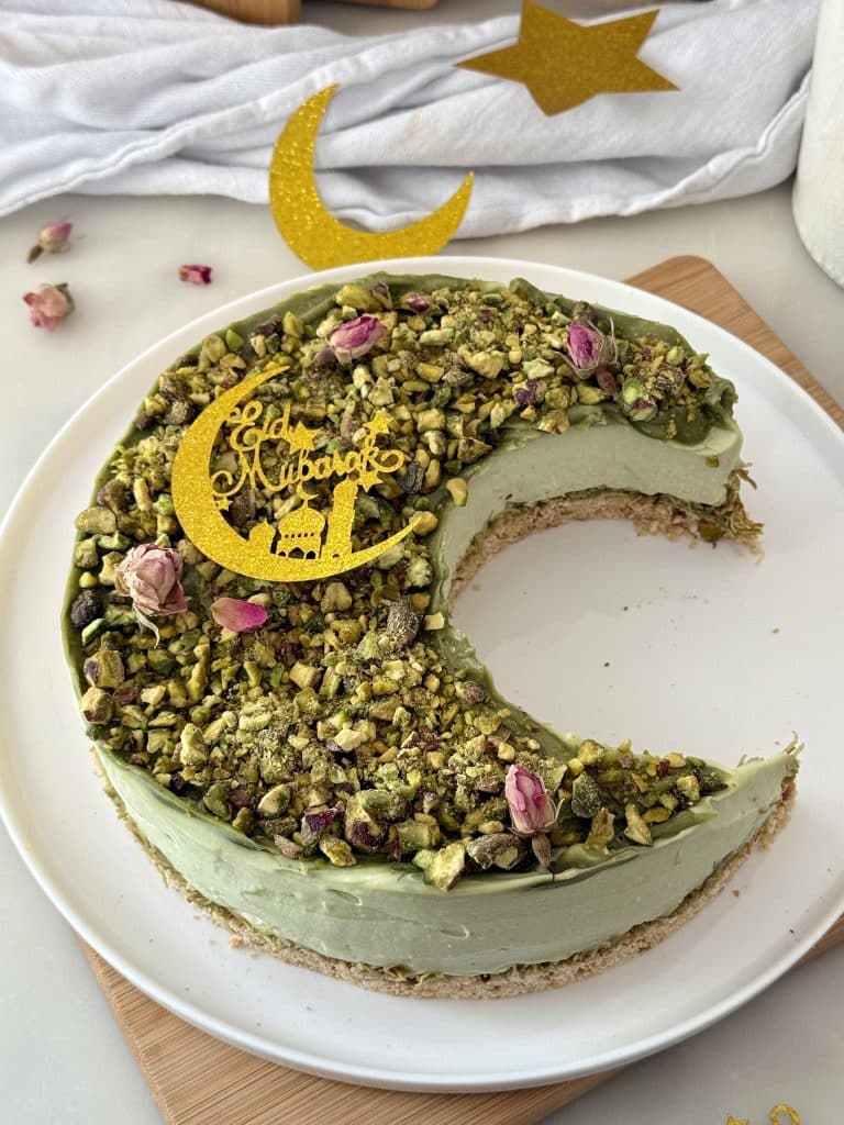 Cheesecake pistache demi-lune : la recette ultra gourmande et crémeuse